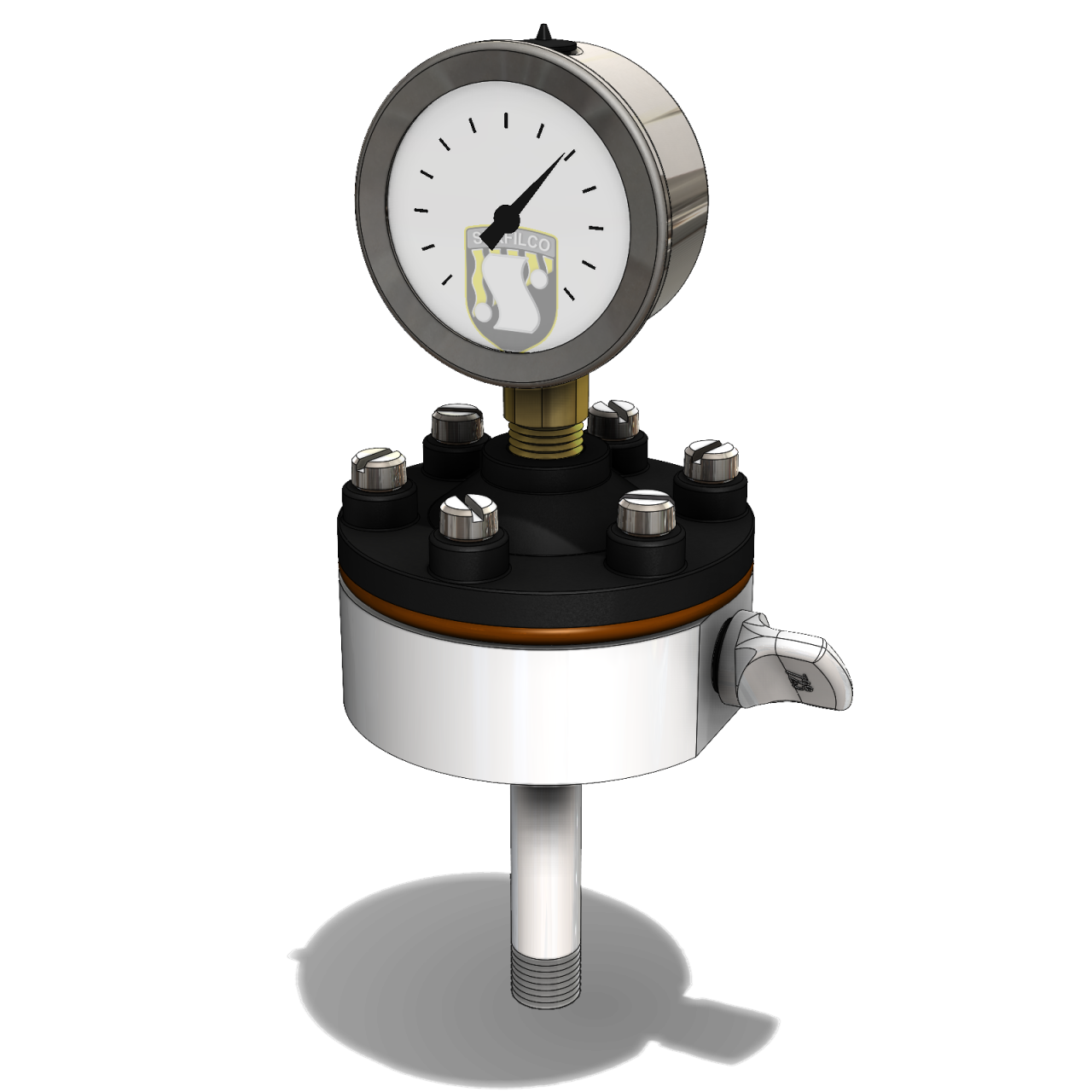 Serfilco PVDF FKM Gauge 99-1222