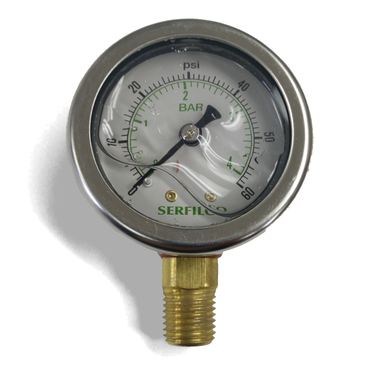 Serfilco SS 316 BRASS Gauge 99-1502