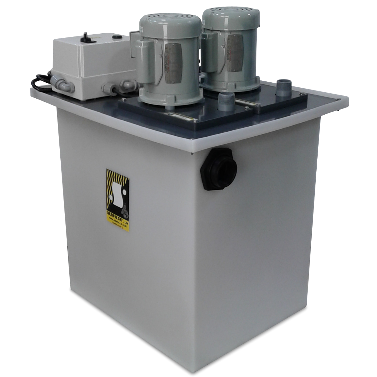 Serfilco PE (HDPE) CPVC Float Duplex 'CPS' Collection and Pumping Stations S-CPS44-EO1-AF